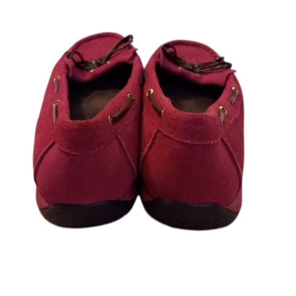 Vionic Size 8.5 Orthaheel Kiltie Pink Suede Moccasin Loafers Boat Shoes Flats - Picture 2 of 10